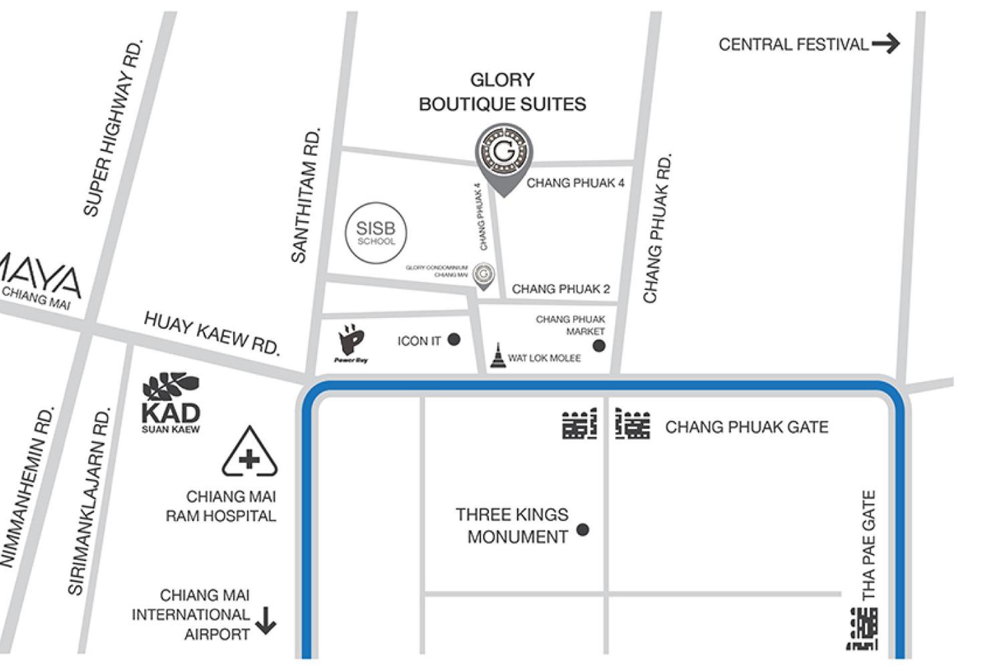 Glory Boutique Suites 清迈古城荣耀精品酒店 Chiang Mai Eksteriør bilde